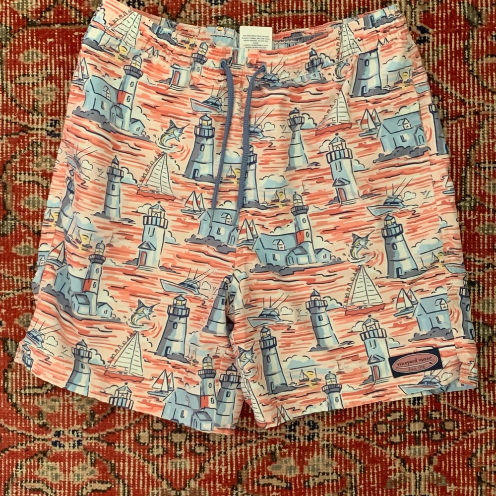 Vineyard Vines Chappy Trunks Sailboat print size L